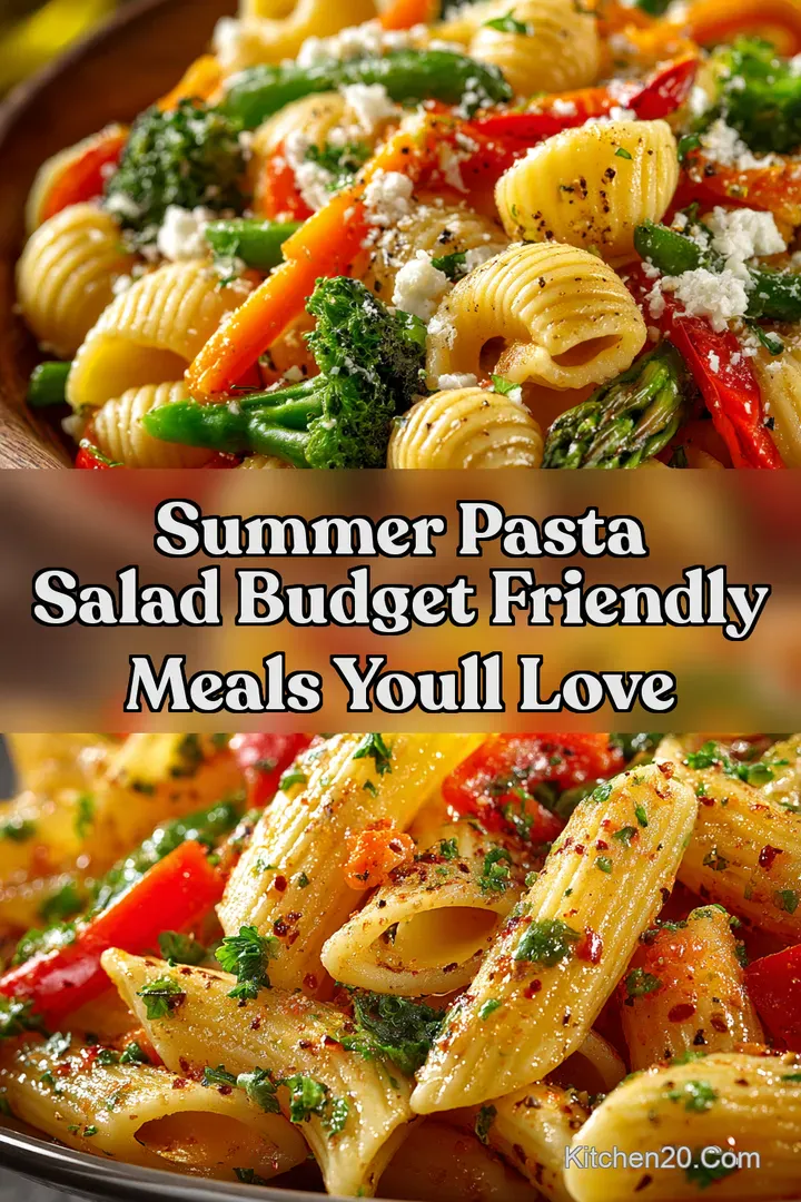 Summer Pasta Salad Budget Friendly Meals Youll Love