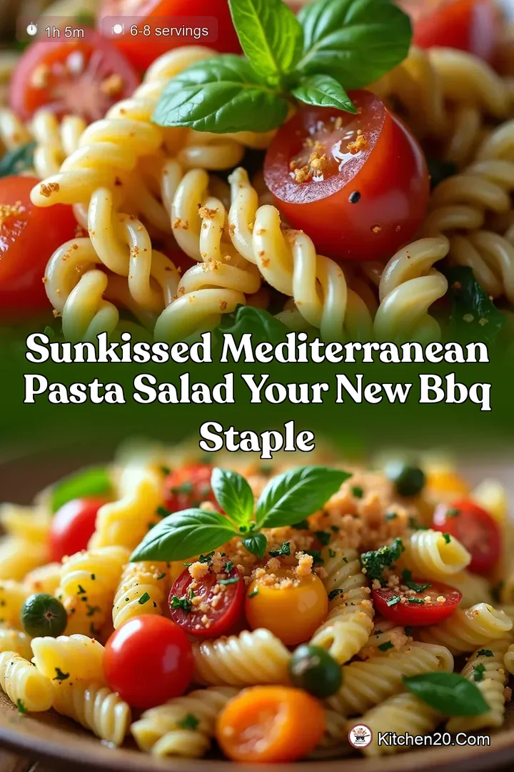 SunKissed Mediterranean Pasta Salad Your New BBQ Staple