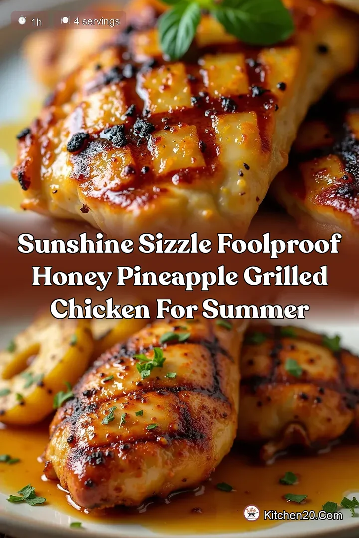 Sunshine Sizzle Foolproof Honey Pineapple Grilled Chicken for Summer