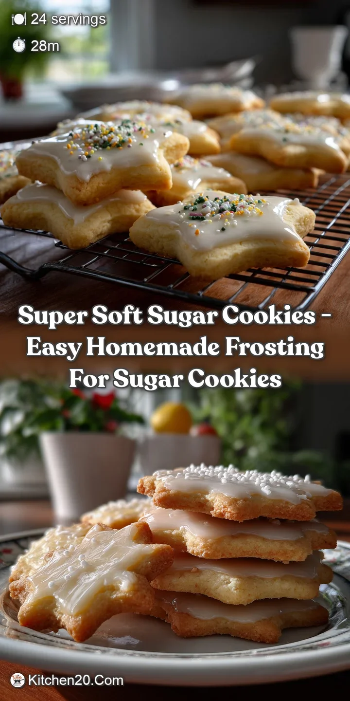 Super Soft Sugar Cookies - Easy Homemade Frosting For Sugar Cookies