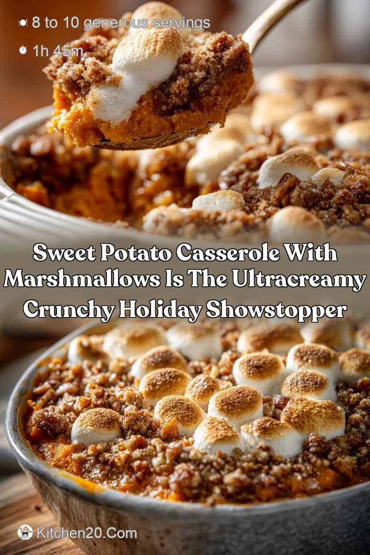 Sweet Potato Casserole with Marshmallows is the ultracreamy crunchy holiday showstopper