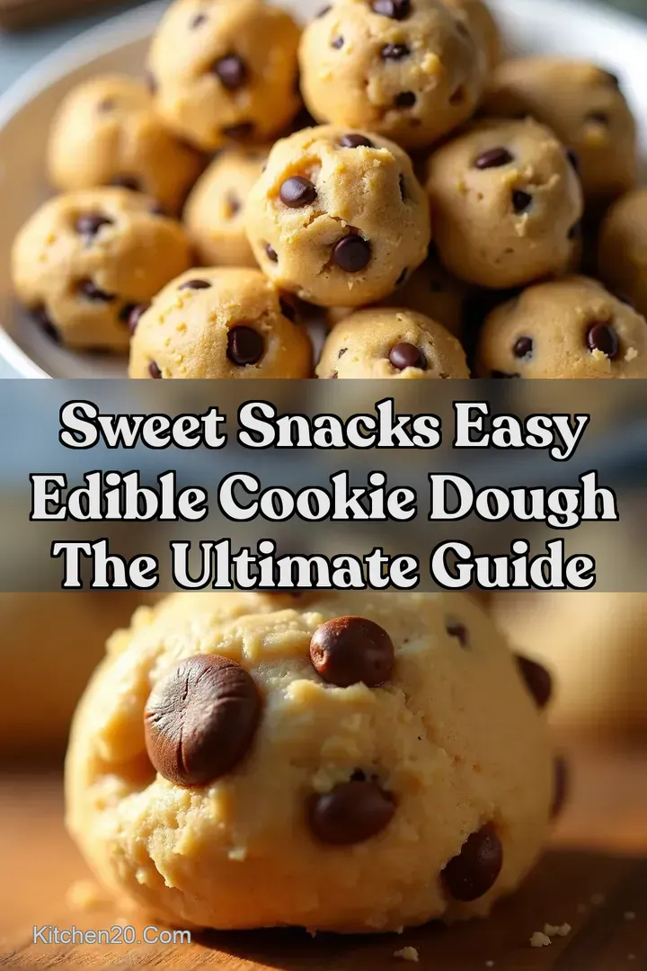 Sweet Snacks Easy Edible Cookie Dough The Ultimate Guide