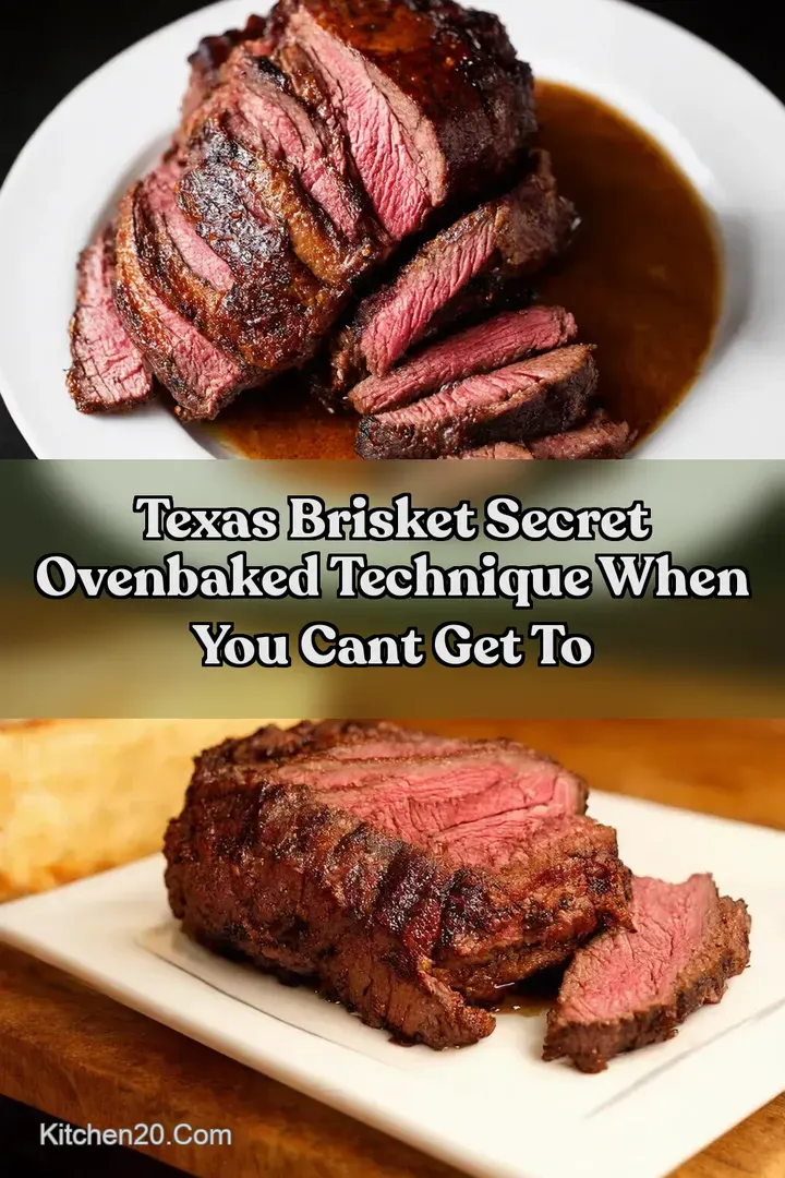 Texas Brisket Secret OvenBaked Technique When You Cant Get To