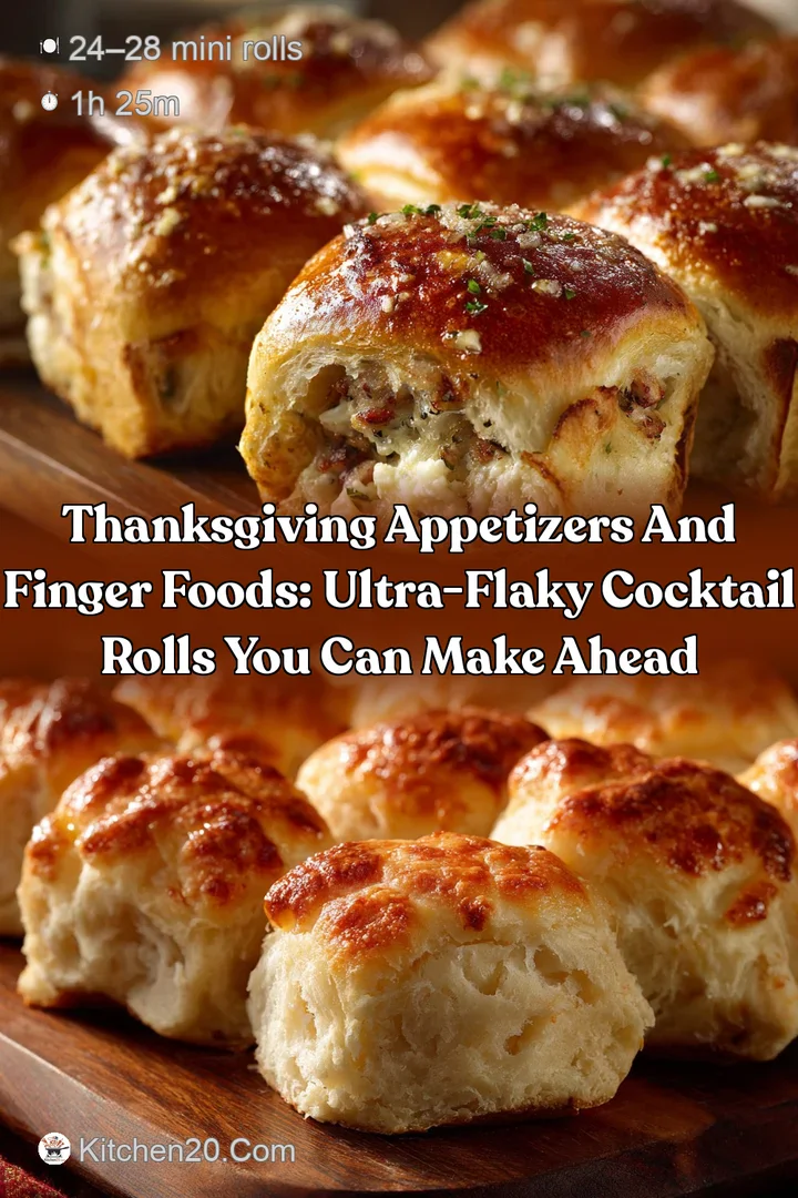 Thanksgiving Appetizers and Finger Foods: Ultra-Flaky Cocktail Rolls You Can Make Ahead