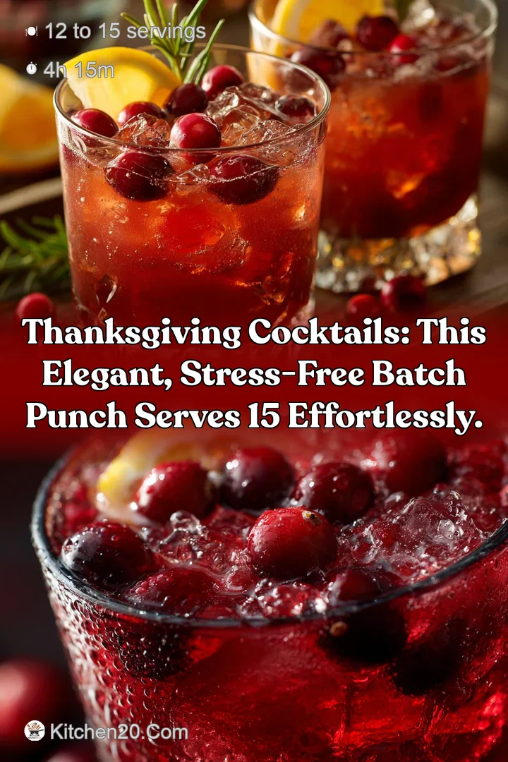 Thanksgiving Cocktails: This elegant stress-free batch punch serves 15 effortlessly.