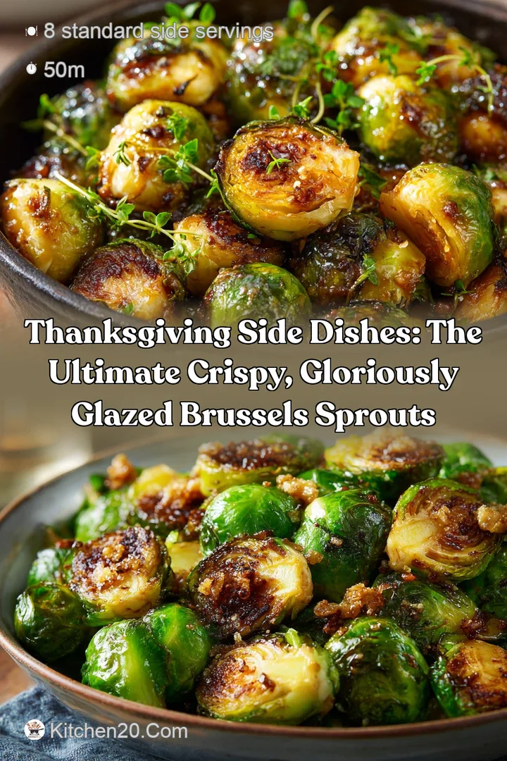 Thanksgiving Side Dishes: The Ultimate Crispy Gloriously Glazed Brussels Sprouts