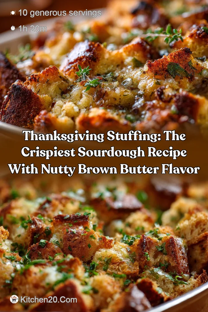 Thanksgiving Stuffing: The Crispiest Sourdough Recipe with Nutty Brown Butter Flavor