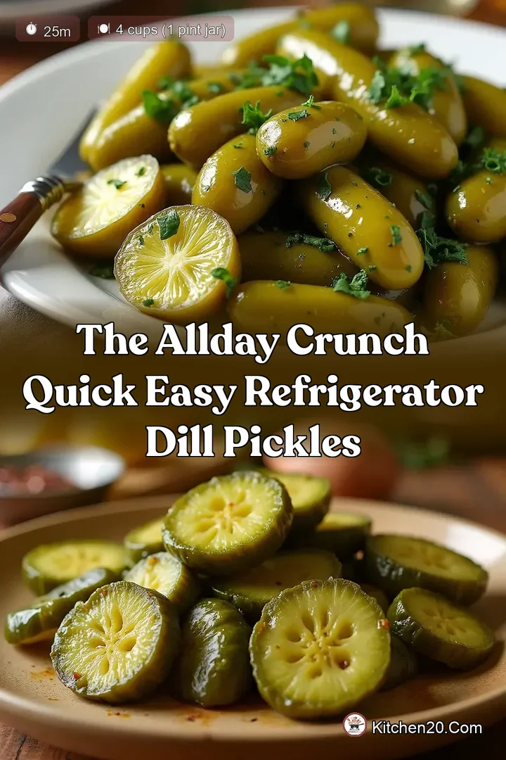 The AllDay Crunch Quick Easy Refrigerator Dill Pickles