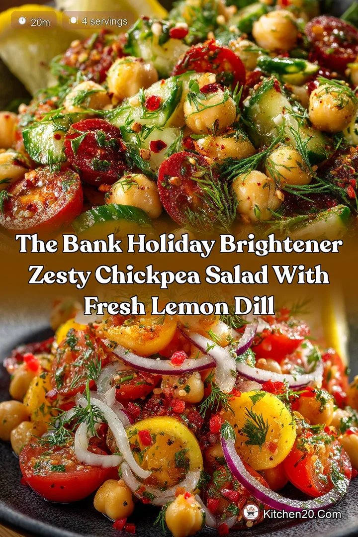 The Bank Holiday Brightener Zesty Chickpea Salad with Fresh Lemon Dill