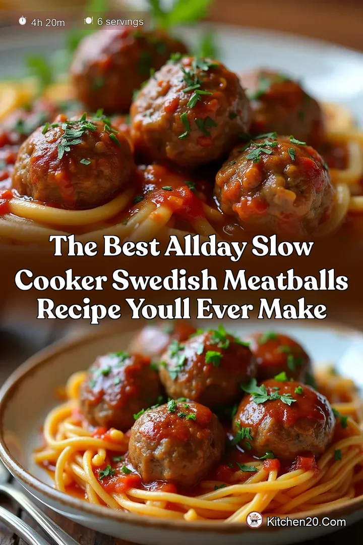 The Best AllDay Slow Cooker Swedish Meatballs Recipe Youll Ever Make