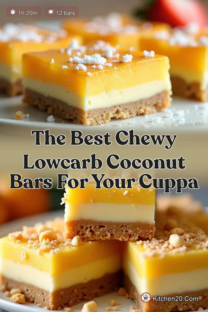 The Best Chewy LowCarb Coconut Bars for Your Cuppa