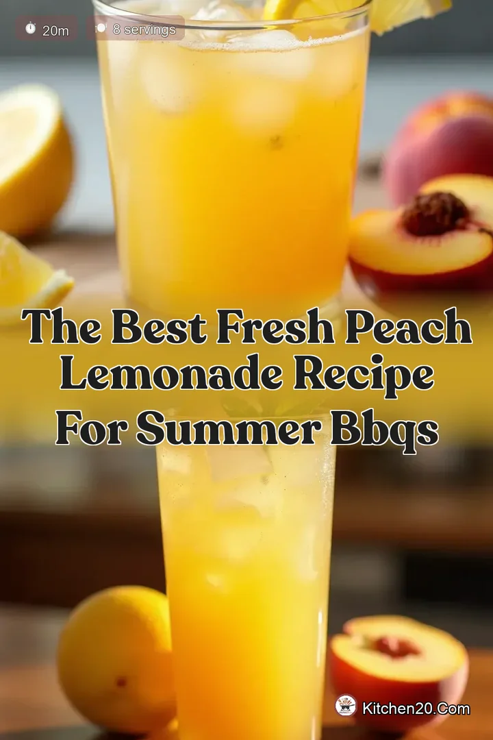 The Best Fresh Peach Lemonade Recipe for Summer BBQs