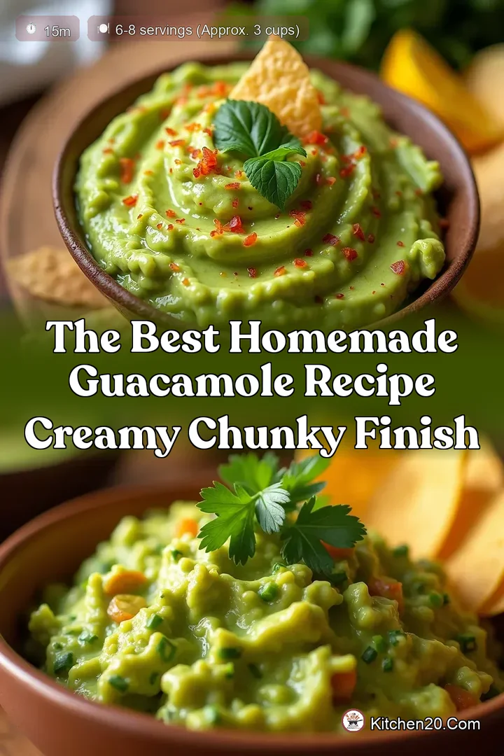 The Best Homemade Guacamole Recipe Creamy Chunky Finish