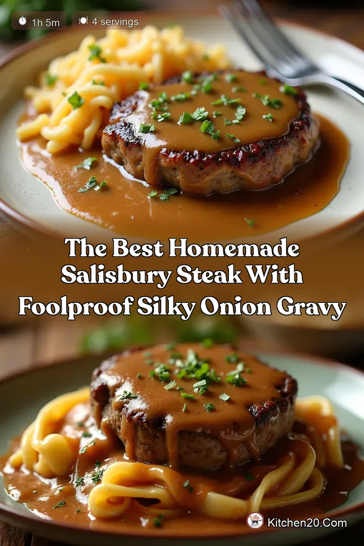 The Best Homemade Salisbury Steak with Foolproof Silky Onion Gravy