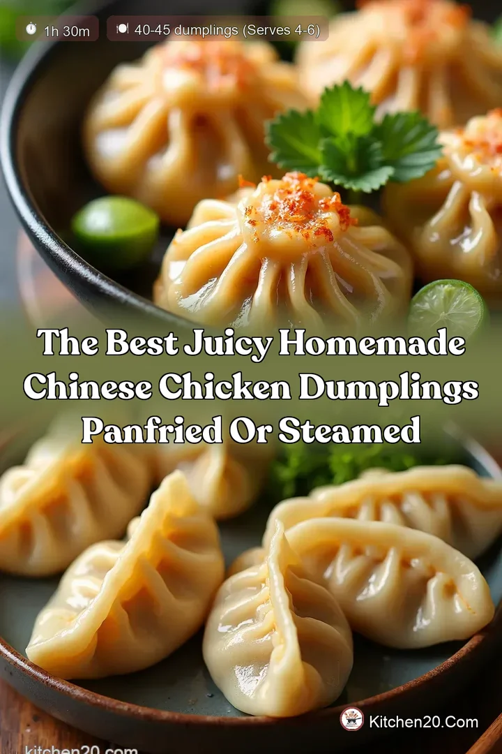The Best Juicy Homemade Chinese Chicken Dumplings PanFried or Steamed