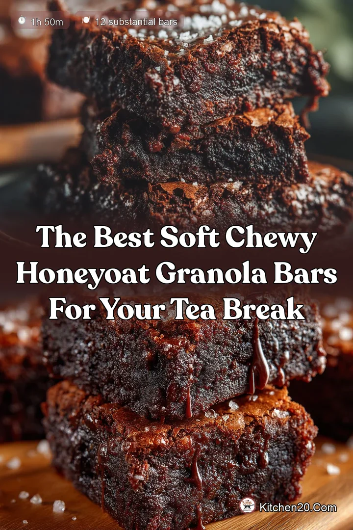 The Best Soft Chewy HoneyOat Granola Bars for Your Tea Break