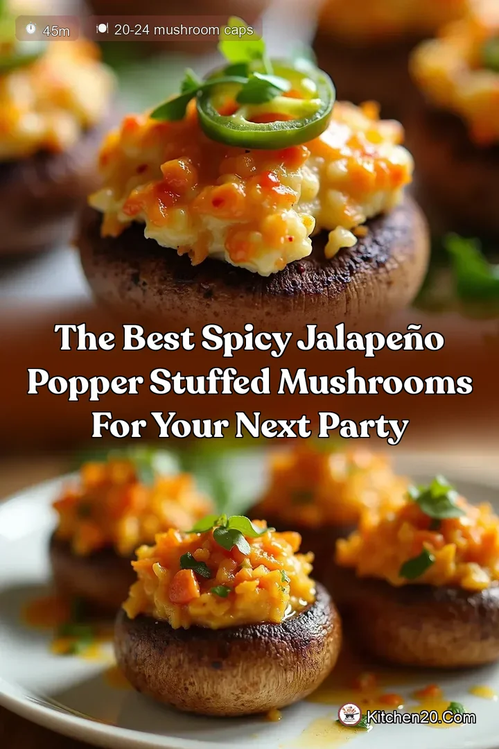 The Best Spicy Jalape&ntilde;o Popper Stuffed Mushrooms for Your Next Party
