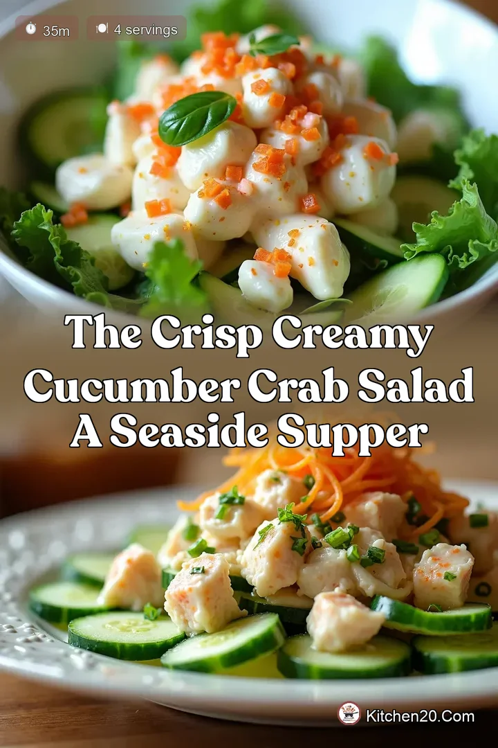 The Crisp Creamy Cucumber Crab Salad A Seaside Supper