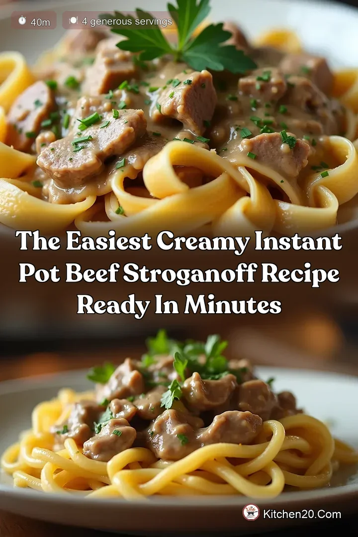 The Easiest Creamy Instant Pot Beef Stroganoff Recipe Ready in Minutes