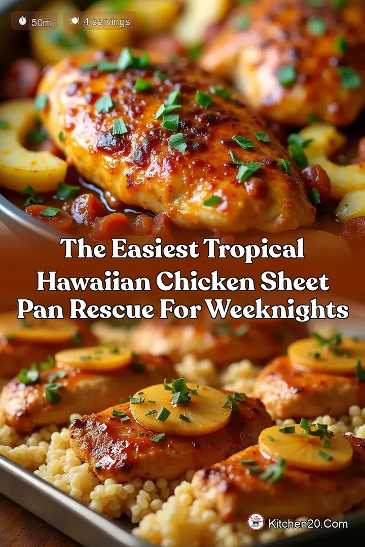 The Easiest Tropical Hawaiian Chicken Sheet Pan Rescue for Weeknights