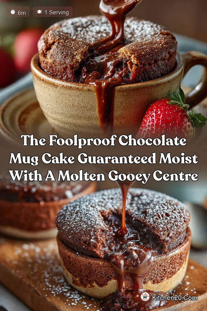 The Foolproof Chocolate Mug Cake Guaranteed Moist with a Molten Gooey Centre
