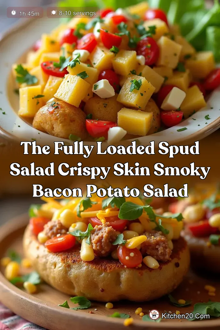 The Fully Loaded Spud Salad Crispy Skin Smoky Bacon Potato Salad