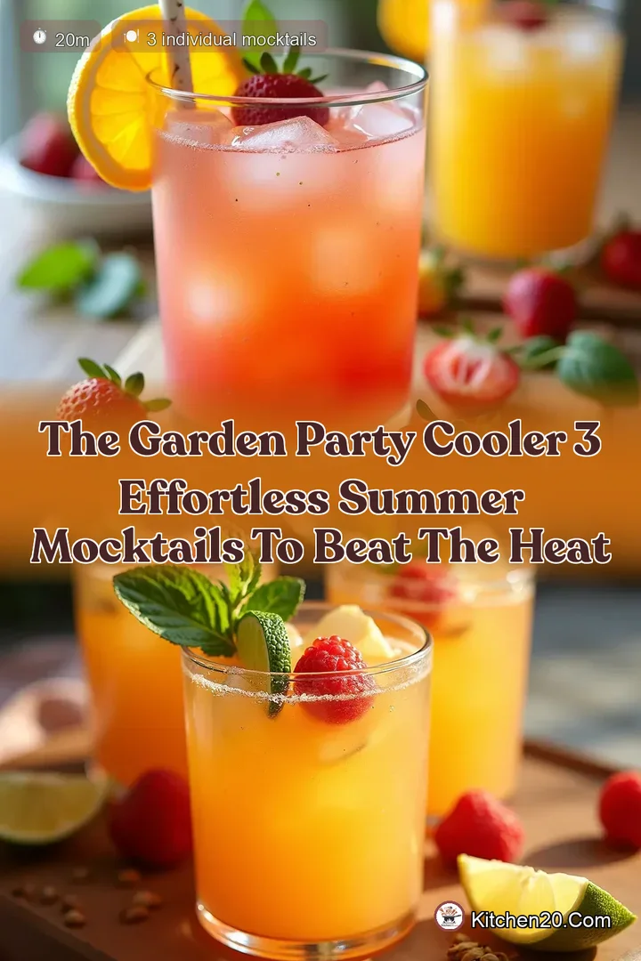 The Garden Party Cooler 3 Effortless Summer Mocktails to Beat the Heat
