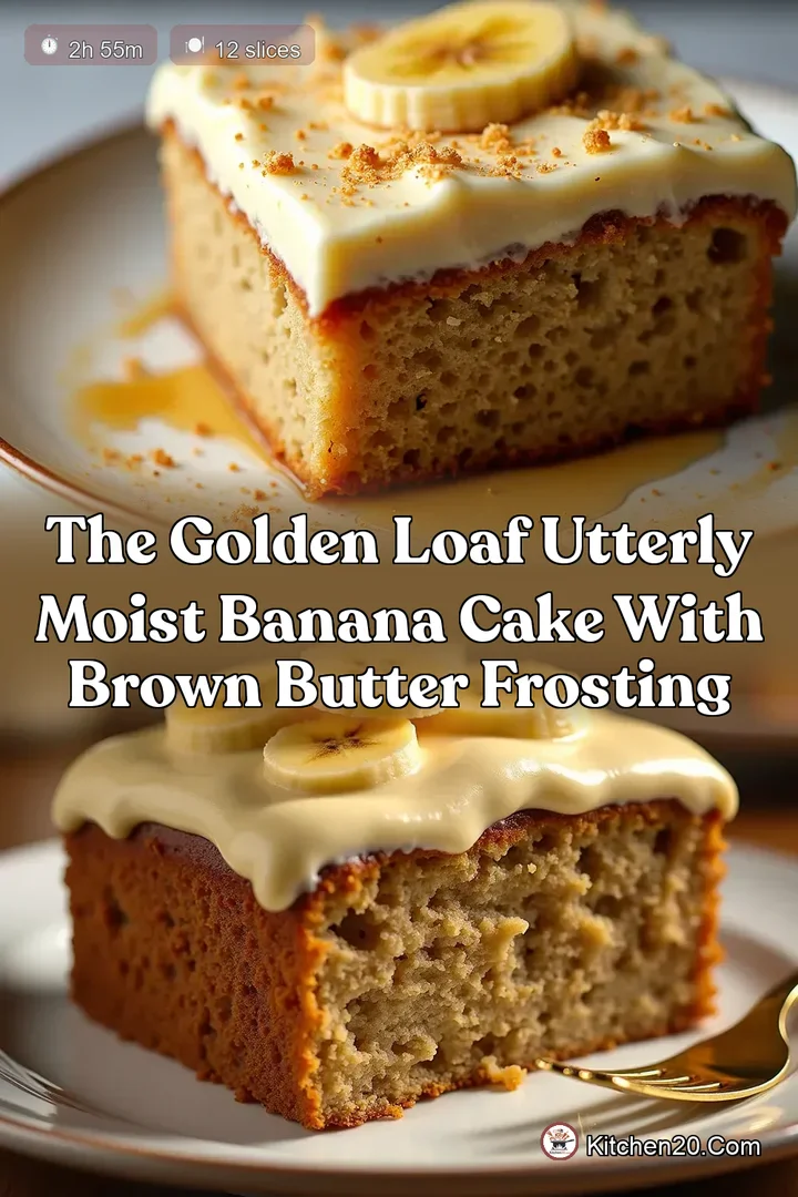The Golden Loaf Utterly Moist Banana Cake with Brown Butter Frosting