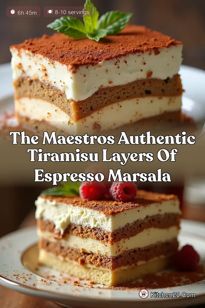 The Maestros Authentic Tiramisu Layers of Espresso Marsala