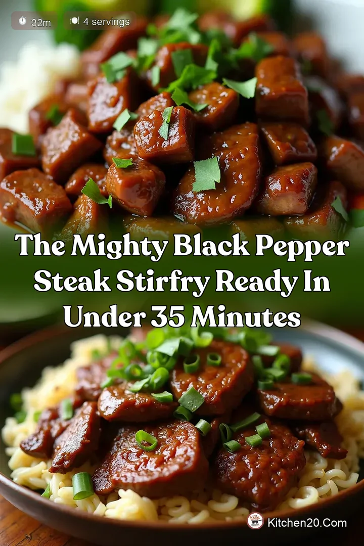 The Mighty Black Pepper Steak StirFry Ready in Under 35 Minutes