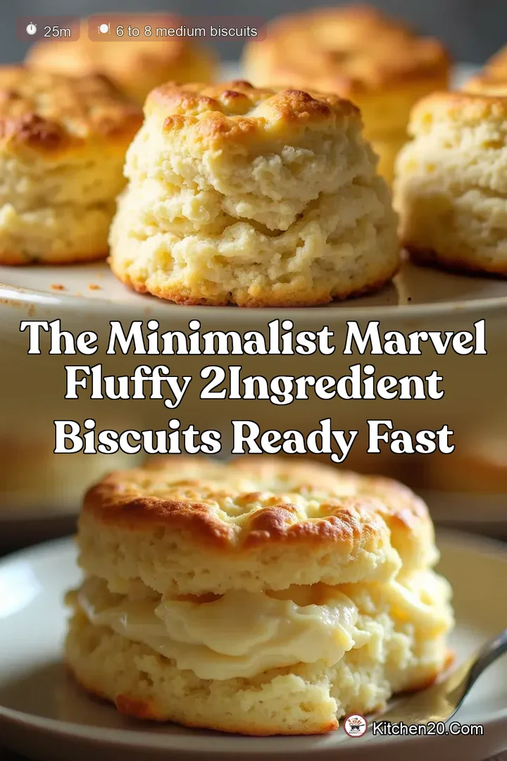 The Minimalist Marvel Fluffy 2Ingredient Biscuits Ready Fast