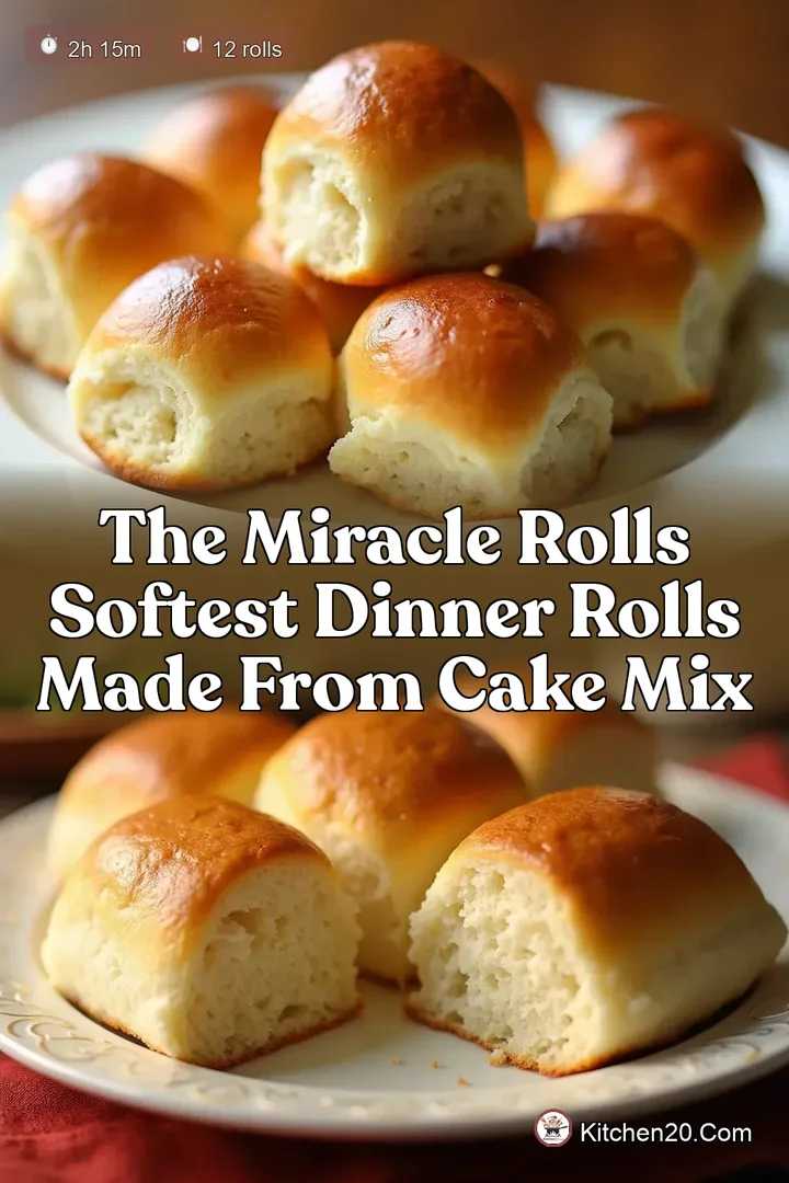 The Miracle Rolls Softest Dinner Rolls Made from Cake Mix
