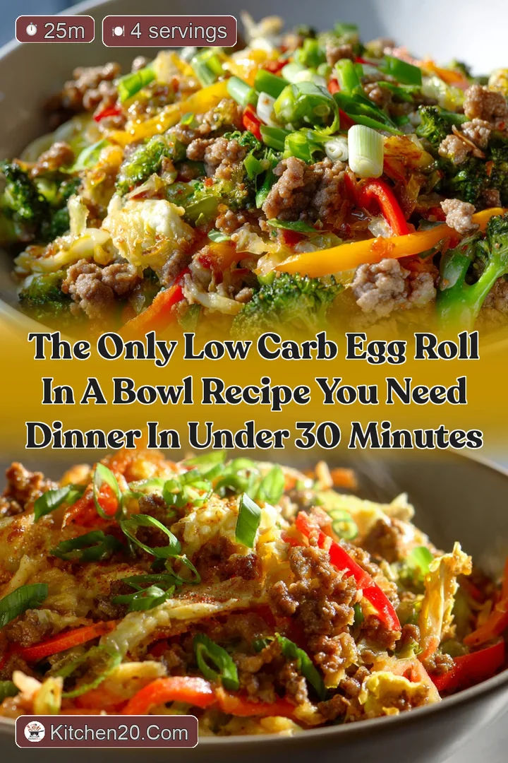 The Only Low Carb Egg Roll In A Bowl Recipe You Need Dinner in Under 30 Minutes