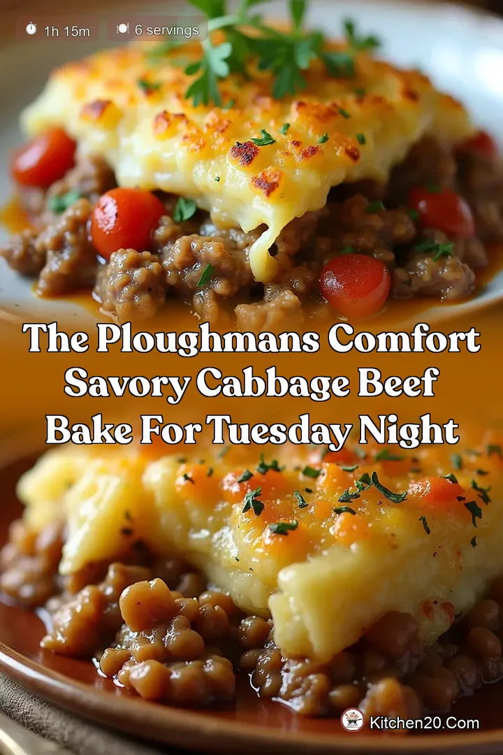 The Ploughmans Comfort Savory Cabbage Beef Bake for Tuesday Night