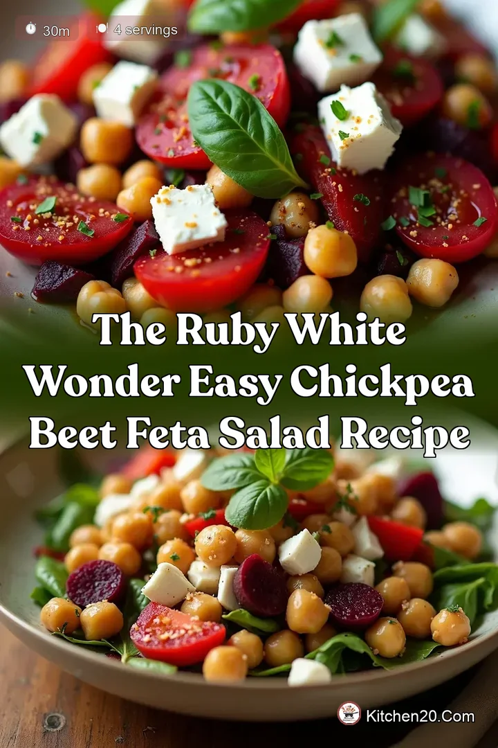 The Ruby White Wonder Easy Chickpea Beet Feta Salad Recipe