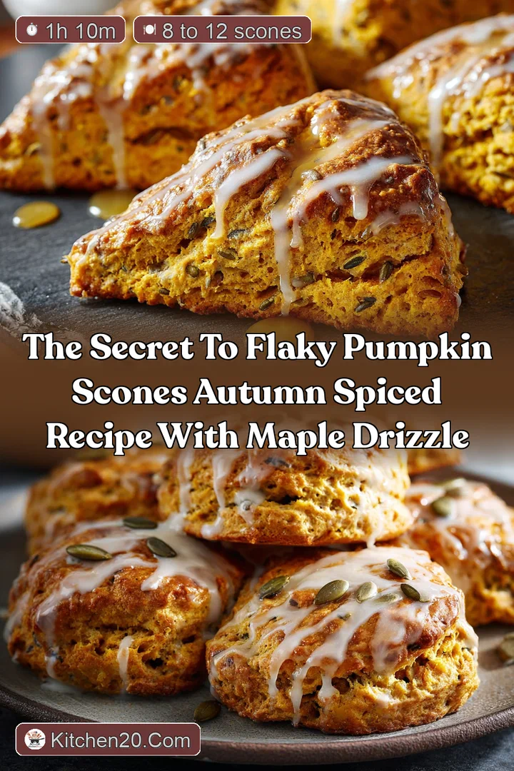 The Secret to Flaky Pumpkin Scones Autumn Spiced Recipe with Maple Drizzle