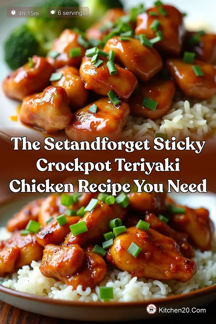 The SetandForget Sticky Crockpot Teriyaki Chicken Recipe You Need