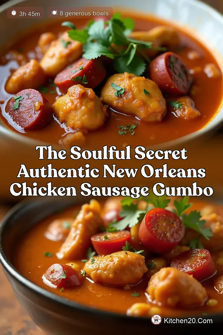 The Soulful Secret Authentic New Orleans Chicken Sausage Gumbo