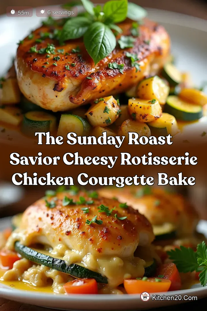 The Sunday Roast Savior Cheesy Rotisserie Chicken Courgette Bake