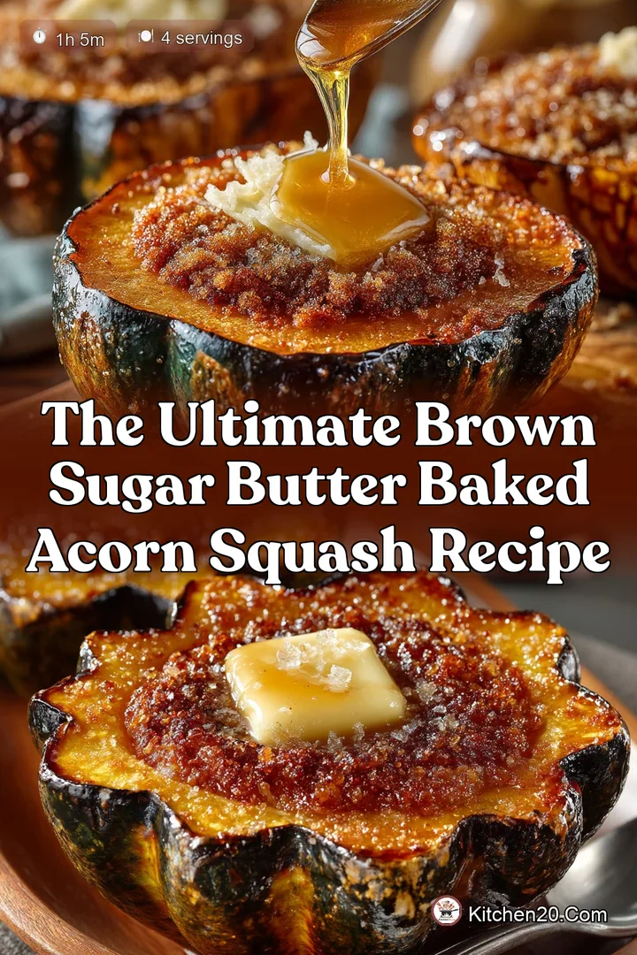 The Ultimate Brown Sugar Butter Baked Acorn Squash Recipe