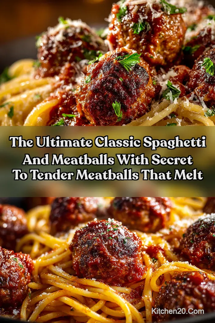 The Ultimate Classic Spaghetti and Meatballs with Secret to Tender Meatballs That Melt
