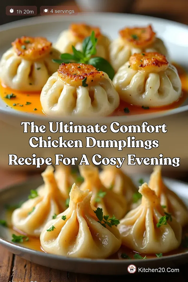 The Ultimate Comfort Chicken Dumplings Recipe for a Cosy Evening