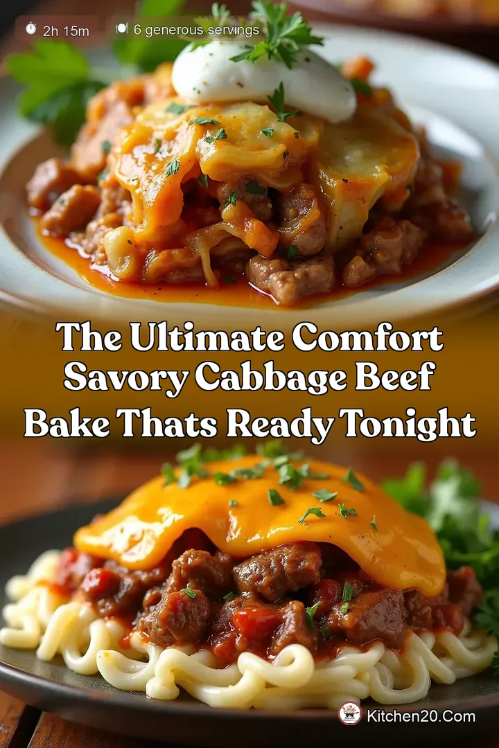 The Ultimate Comfort Savory Cabbage Beef Bake Thats Ready Tonight