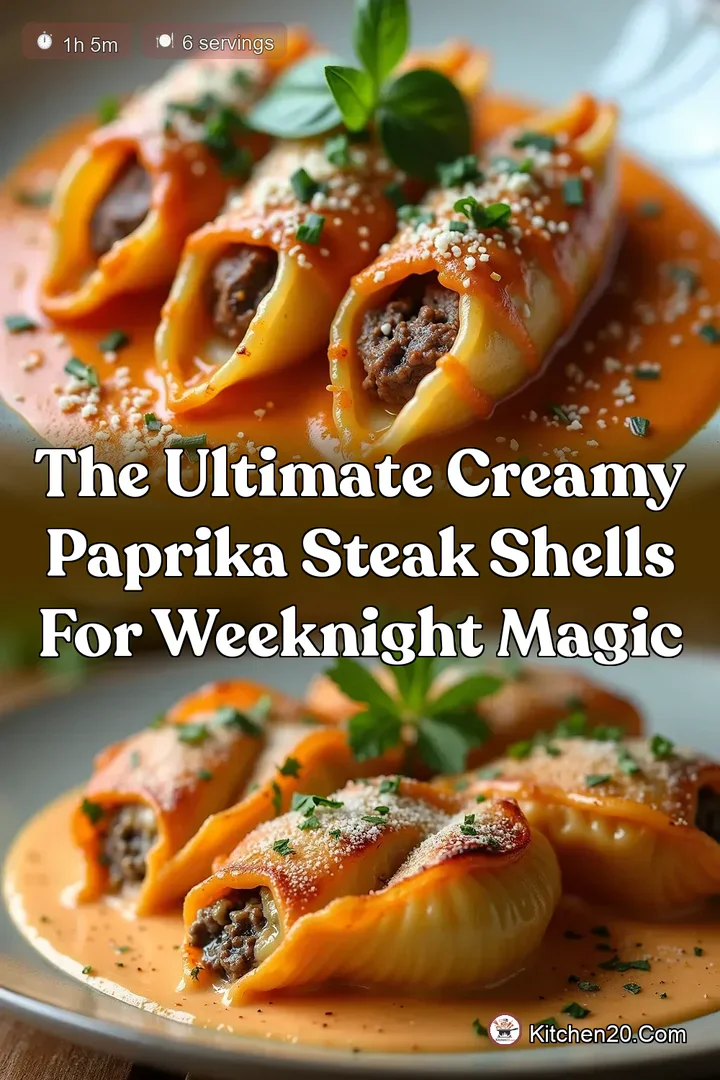 The Ultimate Creamy Paprika Steak Shells for Weeknight Magic