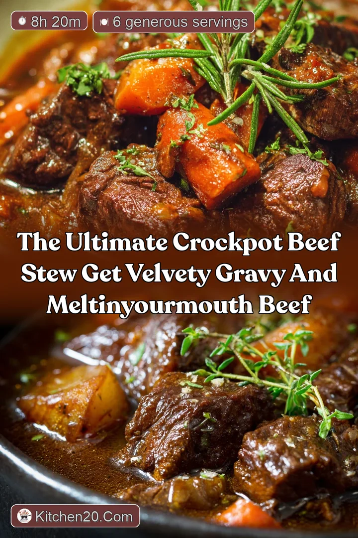 The Ultimate Crockpot Beef Stew Get Velvety Gravy and MeltinYourMouth Beef