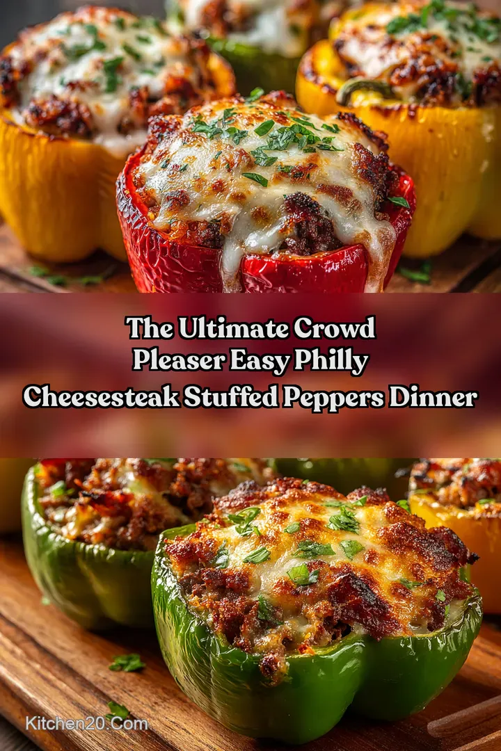 The Ultimate Crowd Pleaser Easy Philly Cheesesteak Stuffed Peppers Dinner