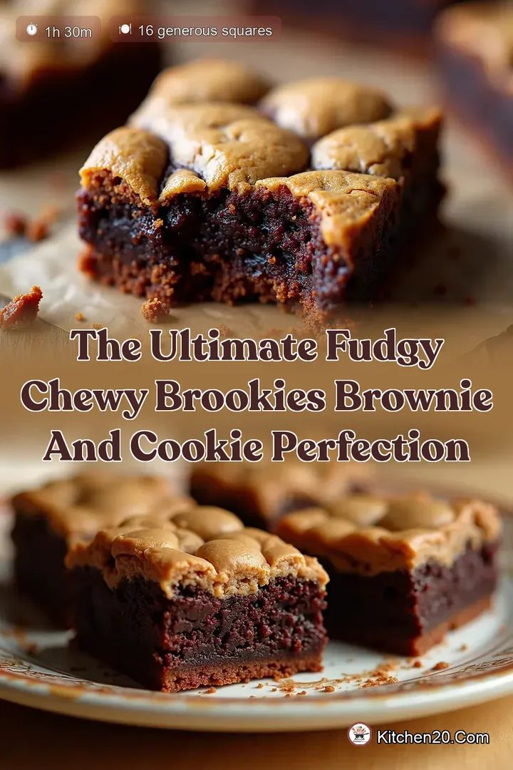 The Ultimate Fudgy Chewy Brookies Brownie and Cookie Perfection