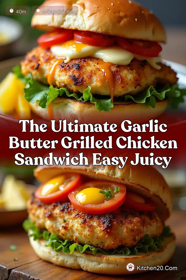 The Ultimate Garlic Butter Grilled Chicken Sandwich Easy Juicy
