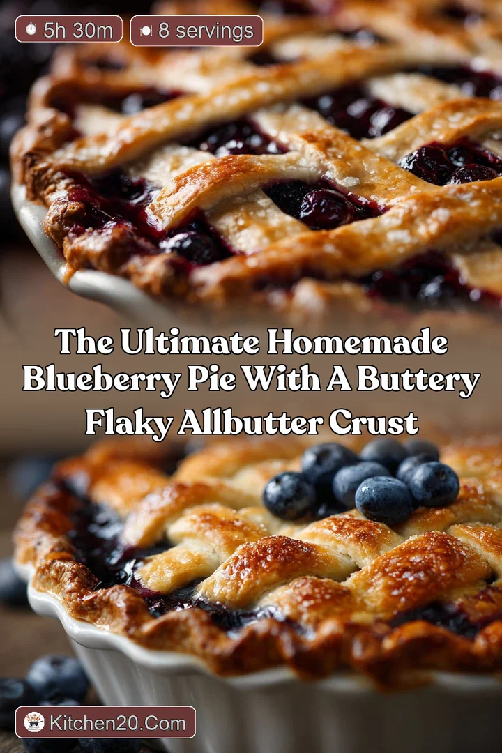 The Ultimate Homemade Blueberry Pie with a Buttery Flaky AllButter Crust