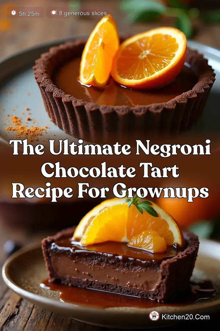 The Ultimate Negroni Chocolate Tart Recipe for GrownUps